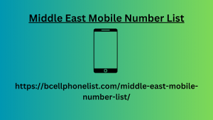 Middle East Mobile Number List