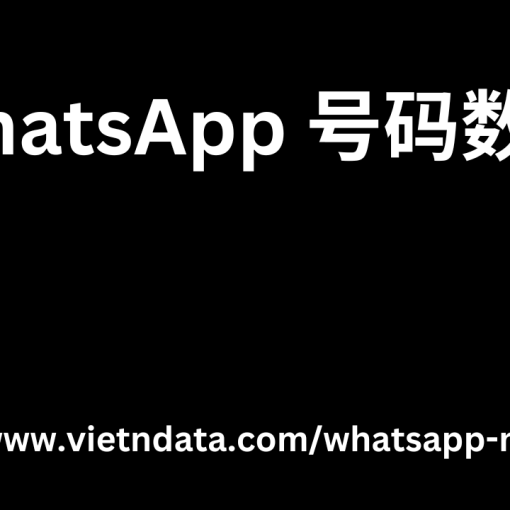 WhatsApp 号码数据