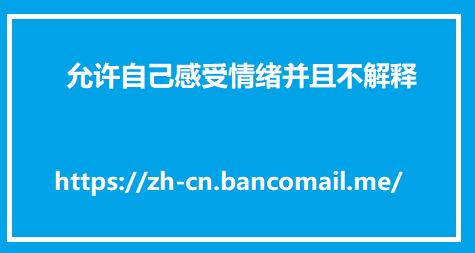 允许自己感受情绪并且不解释